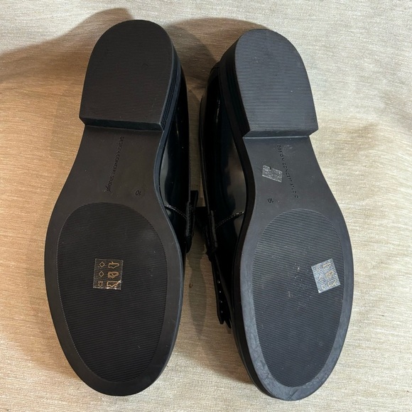 DESIGN CONCEPT STUDIO Sz 10 Studded Round Toe Slip  On Patent Leather Loafers - Picture 8 of 10